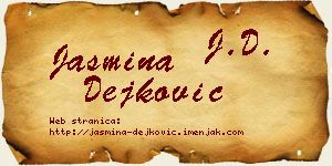 Jasmina Dejković vizit kartica